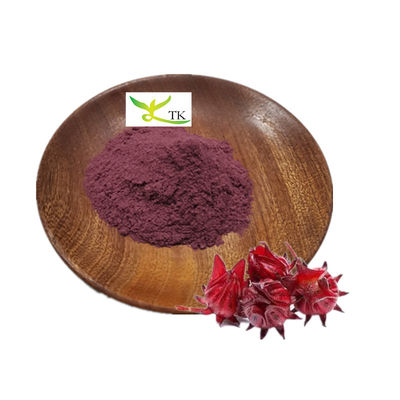 Màu sắc thực phẩm tự nhiên Roselle Flower Powder Roselle Extract Powder 10% Anthocyanidins